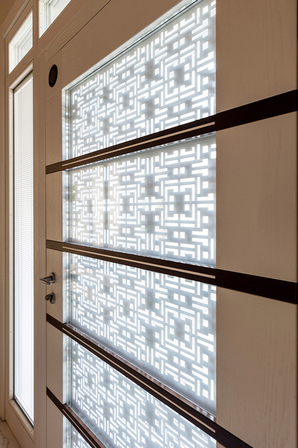 progettazione serramenti in rovere laccato