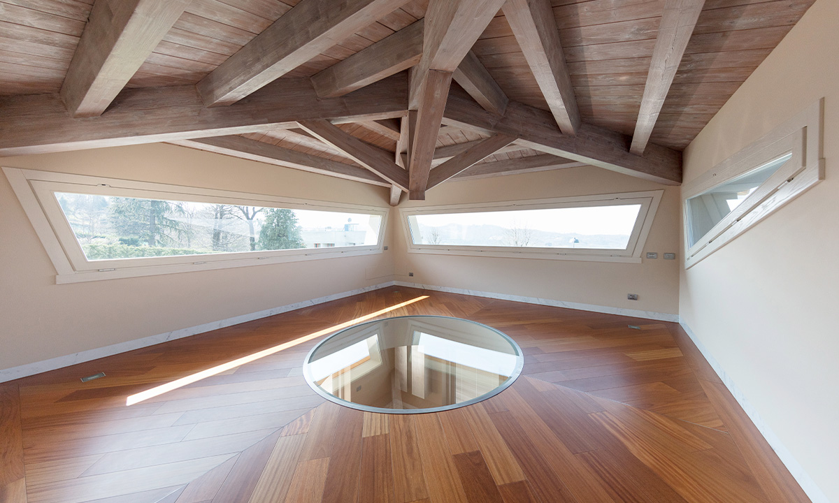 progettazione serramenti in legno di rovere laccato